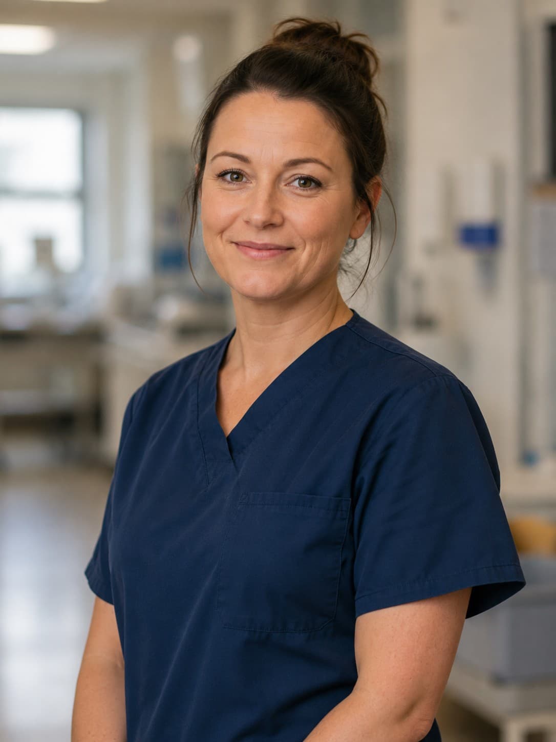 Confident NHS professional, portrait